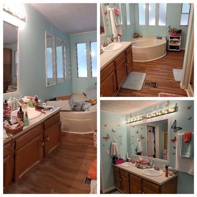 Bathroom renovation. One of the funnest projects I've done.