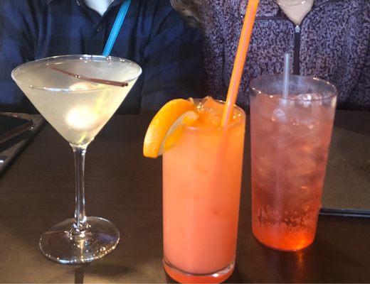 Lychee Martini, Mai Tai, Shirley Temple