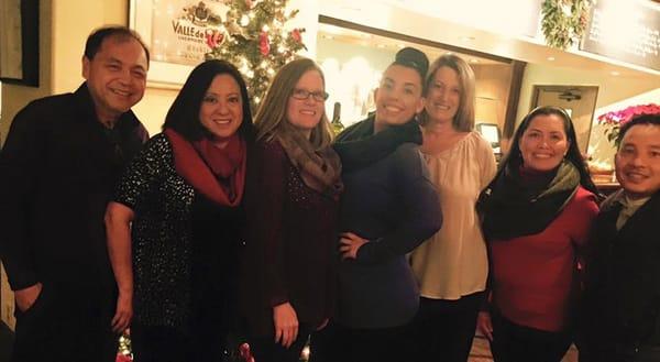 Our team during our holiday party 2015