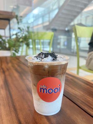 Iced Black Sesame Latte!