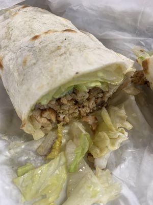 Chicken Shawarma wrap (half)