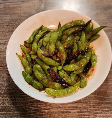 Spicy edamame