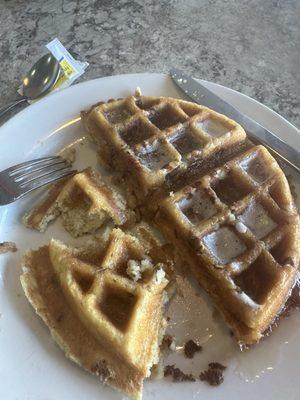 Pecan Belgian waffle