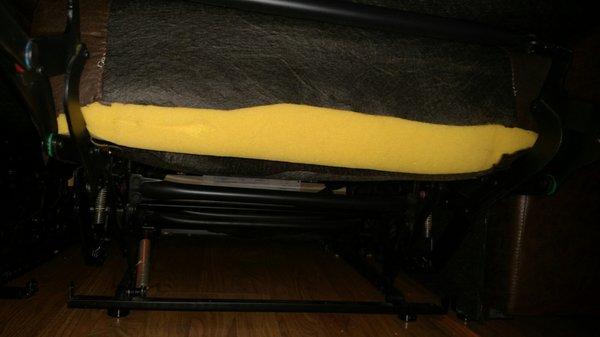 Just another pic of biggest tear Bruce left in the fabric under the leg rest