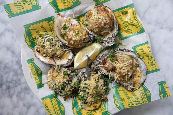 Oyster Duo: Oysters Rockefeller & Oysters Royale