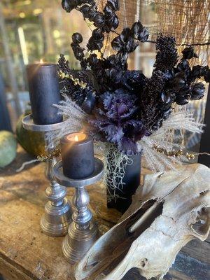 Witchy Florals for a Halloween birthday party