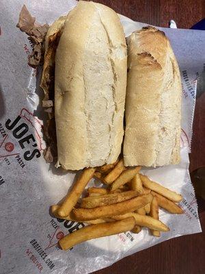 Italian beef and (7) oz of fries 20 actually