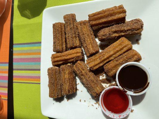 Churros are very Authentic! Soo good!