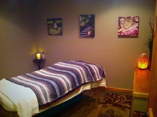 Massage Therapy treatment room.