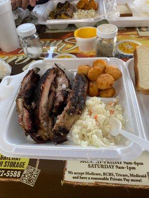 Sam's Smokehouse in Fayetteville was highly recommended and was definitely not a disappointment! More food than able to eat and great food