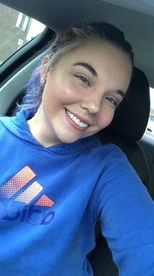 My smiley and Septum done by Julie!! (Other tattoos of mine have been done here but not pictured because the artists have left)