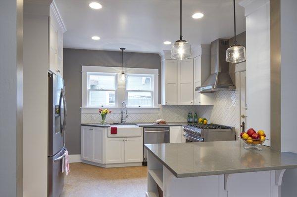 kitchen remodel, update in a historical home