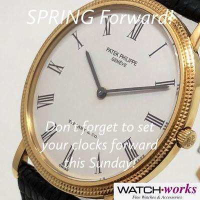 Hello Spring! Don't forget to set your clocks forward this Sunday!