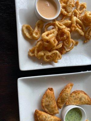 Crispy Calamari Beef Samosa