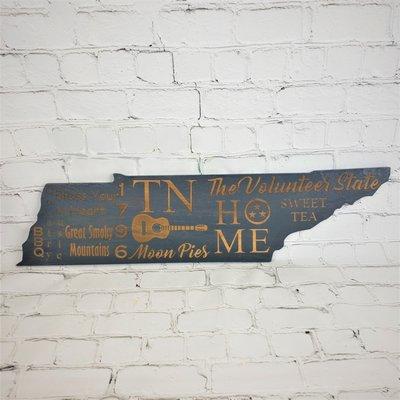 Custom Engraved Tennessee wood sign