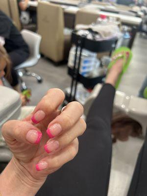 Love my summer nails!!!!! Linda does great nails and I love Karen's pedicure. Switched over from organic nails..love this place better:)