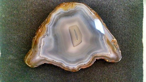 Polished Natural Agate slab.