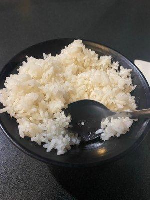 White rice.