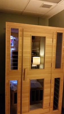 The infrared sauna.