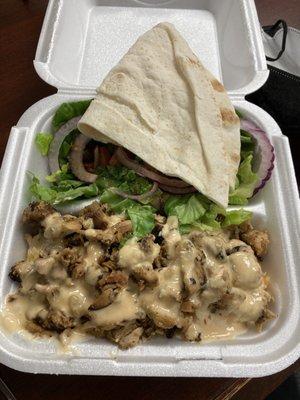 Chicken shawarma w/ baraka sauce