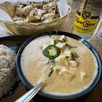 Paneer Korma & Garlic Naan