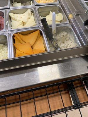 Stale cheese for sandwiches!!! What's that beside the cheese Tuna???