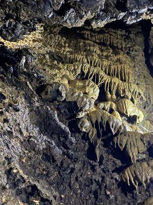 Inside cave