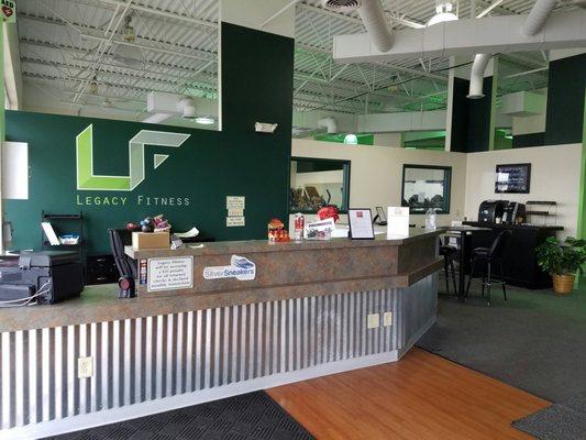 Front Desk and Lounging area