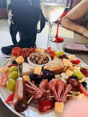 Individual charcuterie platter