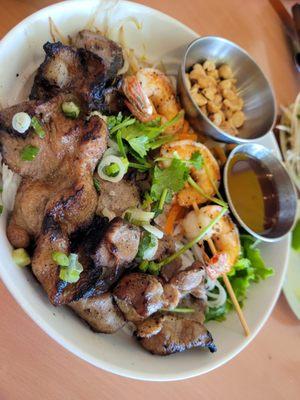 Vermicelli with Grilled Pork and Shrimp