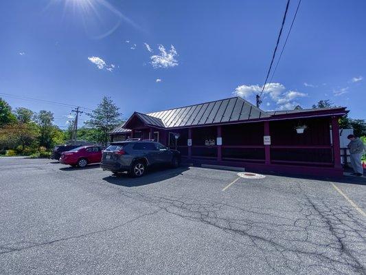 Outdoors, outside, front entrance, store front, street view