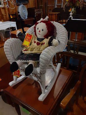 Child's wicker rocker