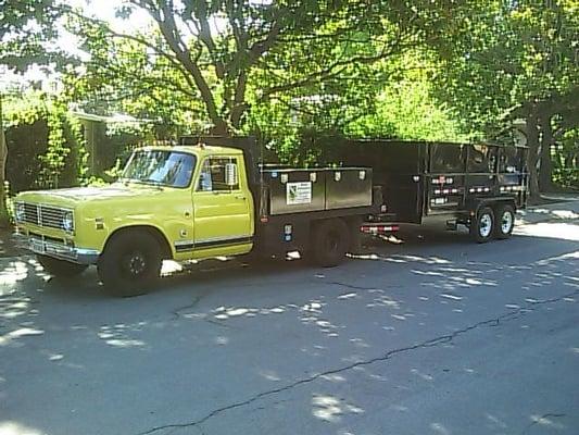 My IH truck with dump trailer