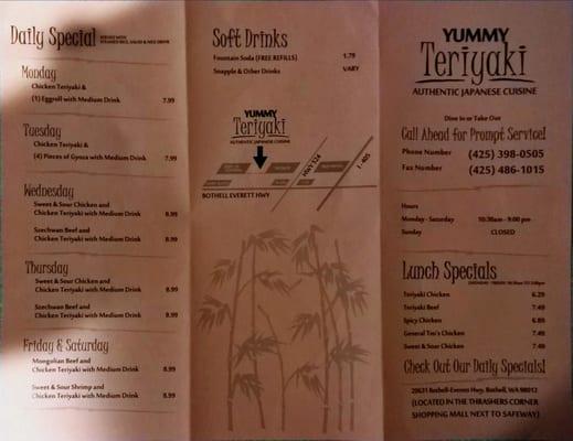 Menu Front