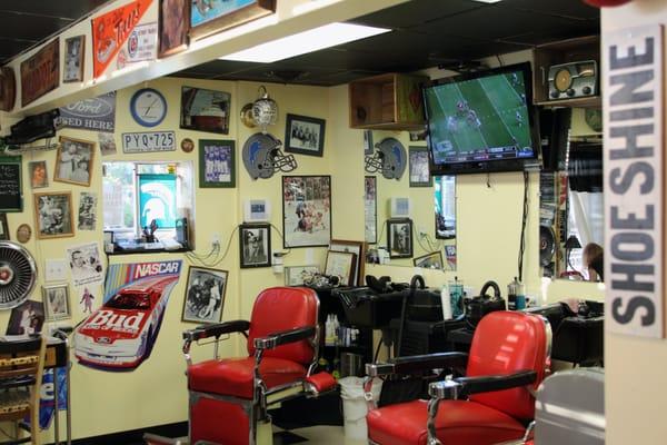 Inside Gentlemen First Barbershop. Great cut, cool shop!