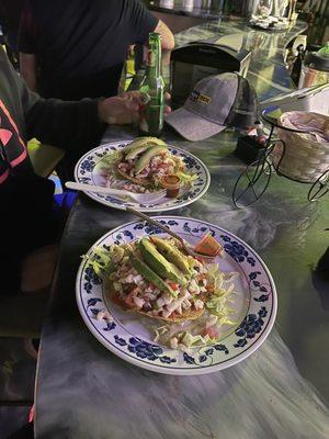 Fresh delicious tostadas