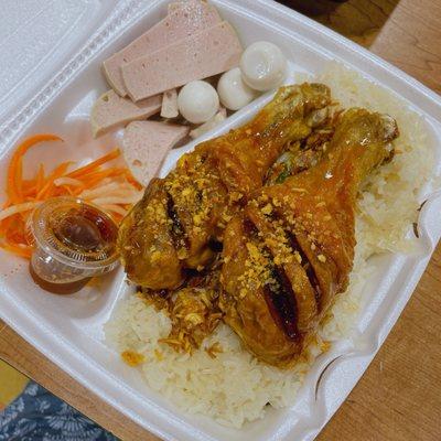 Fried Chicken Sticky Rice