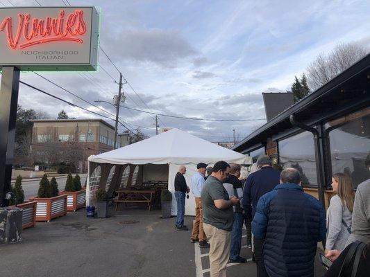 Line outside before 5PM opening