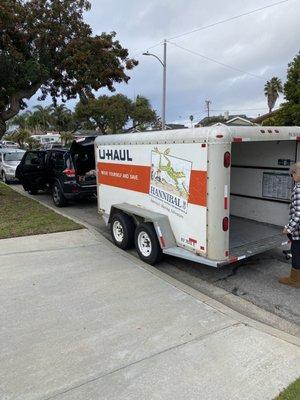 Ready to load the trailer.