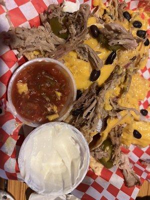 Pulled pork nachos