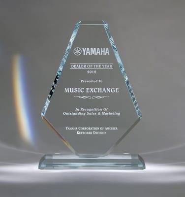 Music Exchange is Yamaha's 2012 "Dealer of the Year"