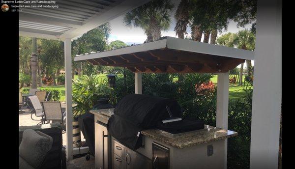 Pergola and outside Kitchen