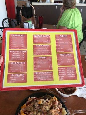 Love a menu that's one sided.