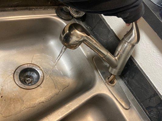 They said my sink works fine, that's max water pressure.