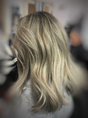 Platinum blonde belayage