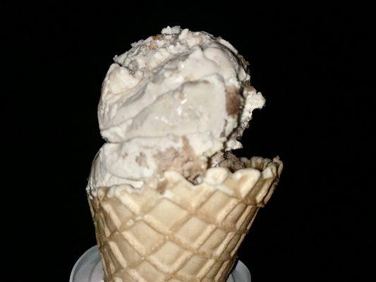 Carrot cake ice cream cone