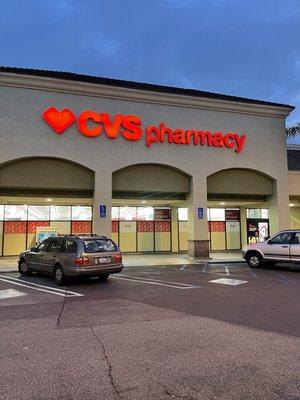 This is the entrance just to remember this CVS is on 190 street in Torrance California.