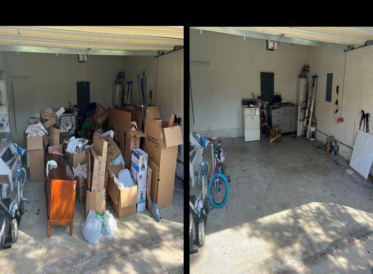 Garage taken over by empty boxes from unpacking?   We can free up that space for you.