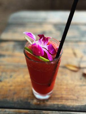 Frozen strawberry cocktail