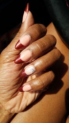 Gel manicure with design by Rose